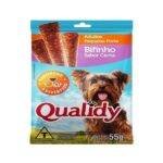 Bifinho para c&atilde;es QUALIDY PEQUENO PORTE CARNE 55G - 3un