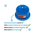 Comedouro alto para gatos adultos 150ml