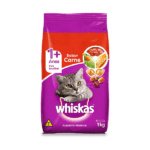 Ração para gatos WHISKAS 1+ CARNE - 1KG