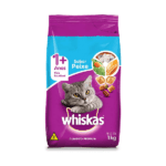 Ra&ccedil;&atilde;o para gatos WHISKAS 1+ PEIXE - 1KG