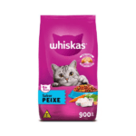 Ra&ccedil;&atilde;o para gatos WHISKAS 1+ PEIXE - 900G