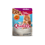 Sachê para gatos QUALIDY CAT ADULTO CARNE AO MOLHO 85G - 3un