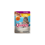 Sach&ecirc; para gatos QUALIDY CAT CASTRADOS FRANGO 85G - 3un