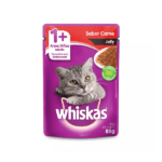 Sach&ecirc; para gatos WHISKAS JELLY 1+ CARNE 85G - 3un